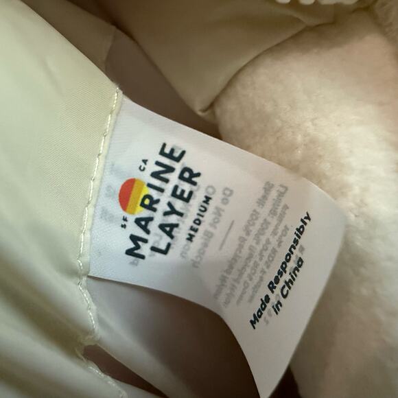 Marine Layer Antuco Archive reversible puffer vest colorblock water resistant M - Picture 6 of 12